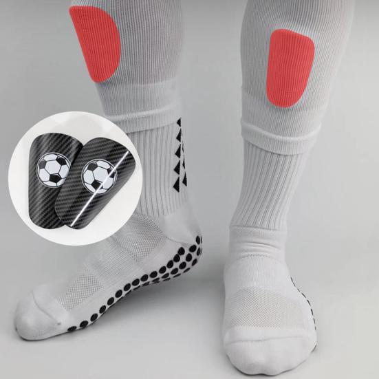 1 пара мини-футбольных щитков для голени, легкие защитные щитки для ног, футбольный узор, миниатюрный футбол, спортивная экипировка для мальчиков и девочек