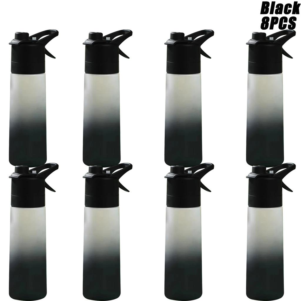 1-8PCS Spacious Outdoor Use Portable Handy Cup Straw Mist Water Bottle Running Exercise Outdoor Use Athletic Drinking Water Bottle