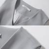 Women Formal Vest V Neck Single-breasted Sleeveless Cardigan Solid Color Loose OL Commute Office Wear Waistcoat Lady Coat