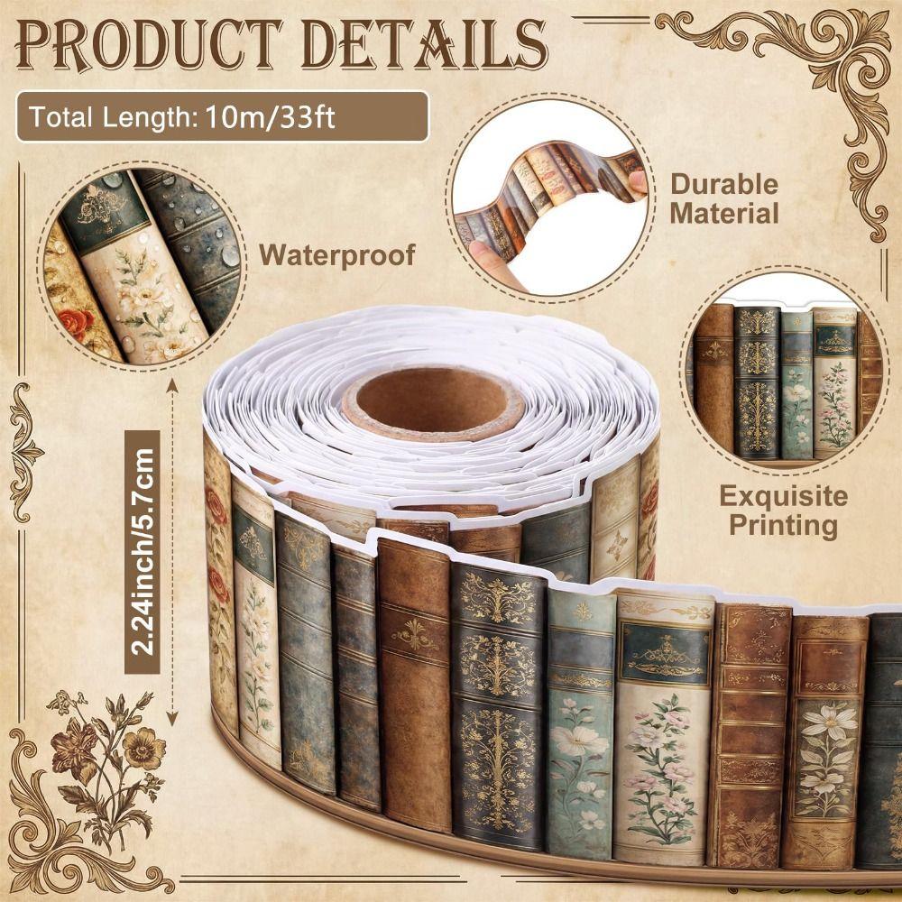 Self Adhesive Blackboard Border Sticker 10m/roll Wall Border Sticker Library Decor