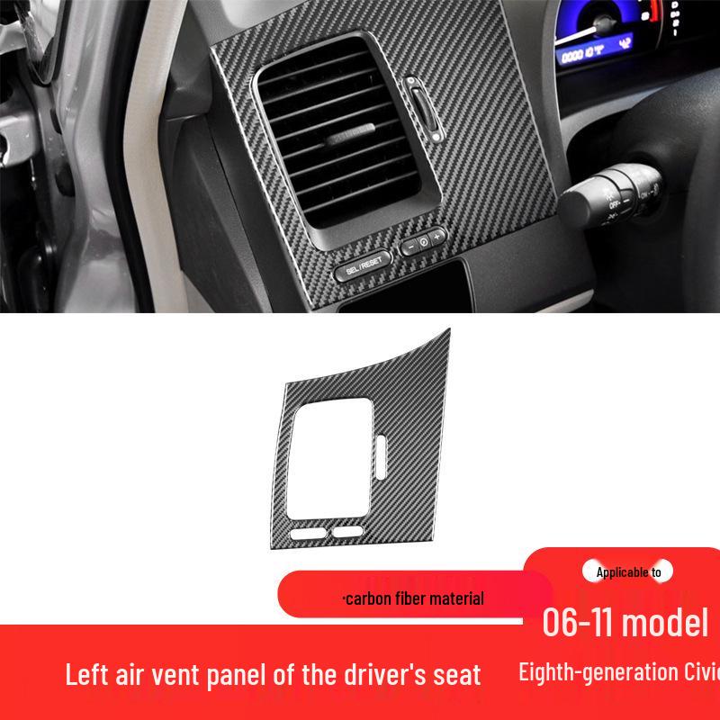 Honda Civic 06-11 Carbon Fiber Driver's Air Vent Decor Sticker