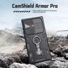 NILLKIN Чехол CamShield Armor Pro для Samsung Galaxy S23 Ultra, чехол для телефона с кольцом-держателем, слайдер для камеры, тяжелая защита, противоударная задняя крышка