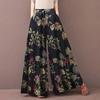 Женские брюки с цветочным принтом и широкими штанинами, весенние, на кулиске, в стиле бохо, женские, повседневные, свободные, с эластичной талией, Pantalonsw