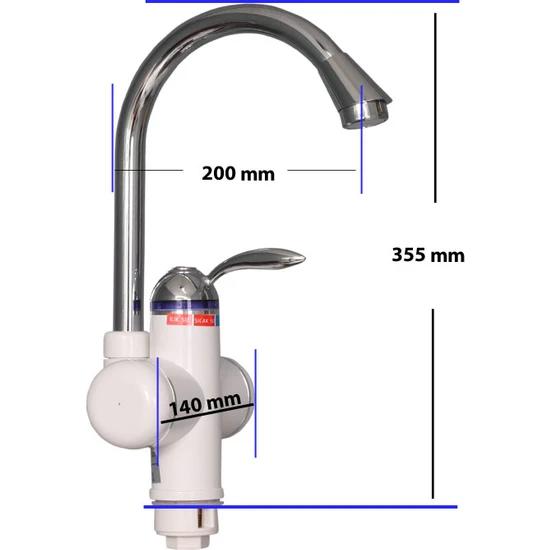 Электрический горячий кран Мгновенный водонагреватель Термальный гейзерный кран