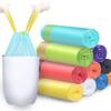 Thickened Drawstring Garbage Bags: Automatic Closing, Colored, Disposable Kitchen Plastic Bags