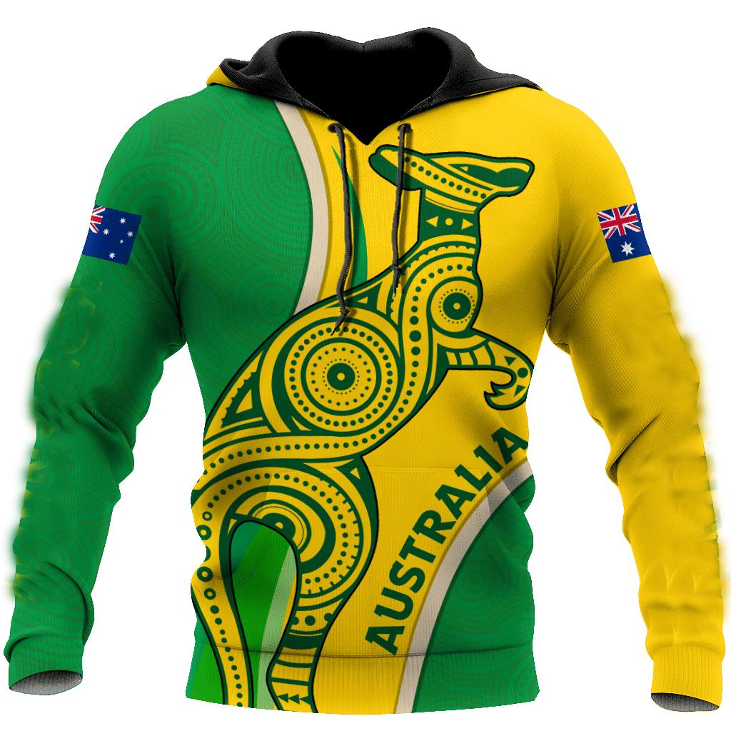 Мужские толстовки с капюшоном из Австралии с 3D-принтом и принтом кенгуру, осенняя, с длинным рукавом, повседневная, с флагом Австралии, уличная, дизайнерская толстовка с капюшоном