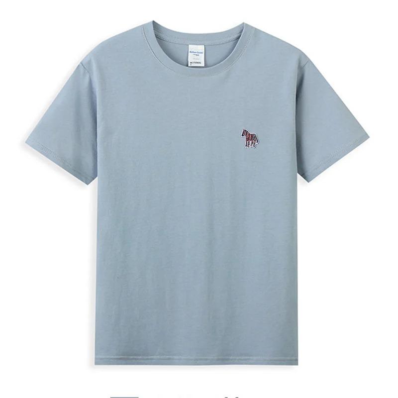 Hot Sales Cotton T-shirt Unisex/Women Summer Luxury Brand Embroidery Korean Style Short Sleeve Tops Fashion Round Neck Classic Tees Unisex