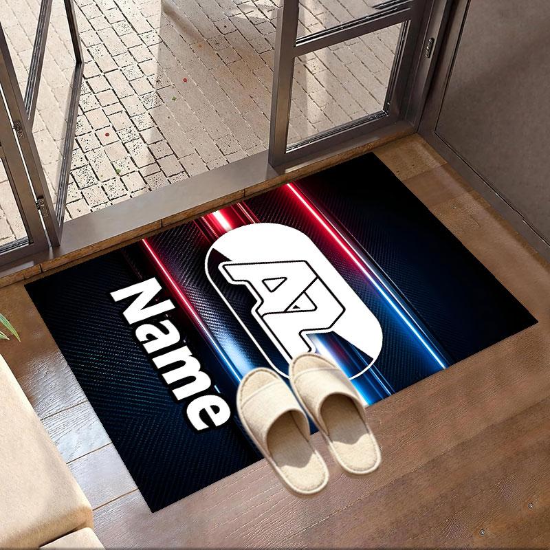 Custom Name Personalized AZ Alkmaar Print Carpet, Versatile Home Decor Rug, for Playroom, Apartment, Balcony, Entryway, Hallway Gift