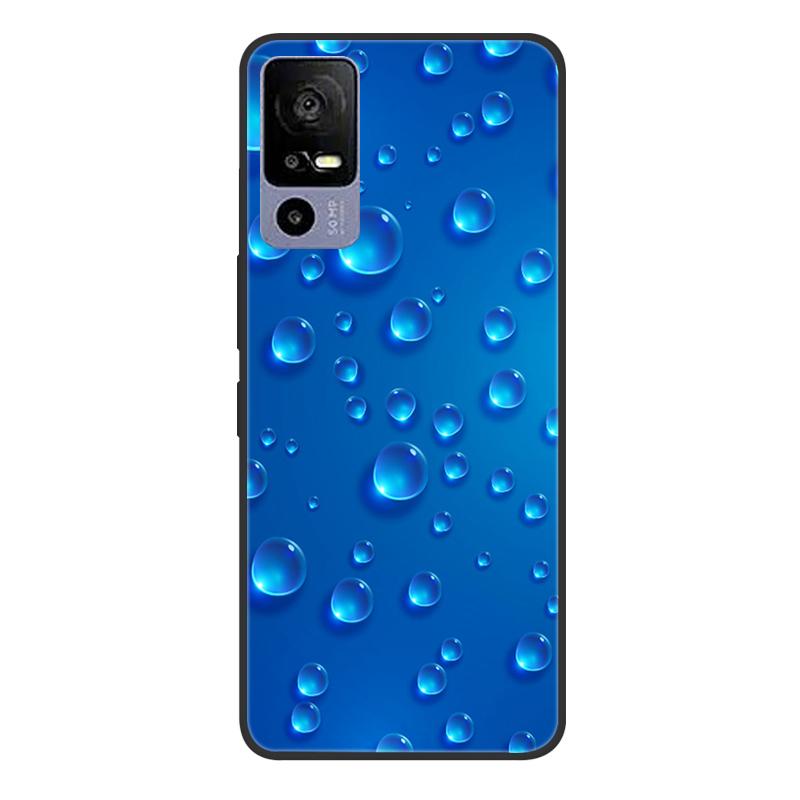 For TCL 40R 5G T771A Case Painted Soft Black Silicone Bumper Phone Cover for TCL 40 R 5G 6.6" Case TCL40R 40R Etui Coque Fundas