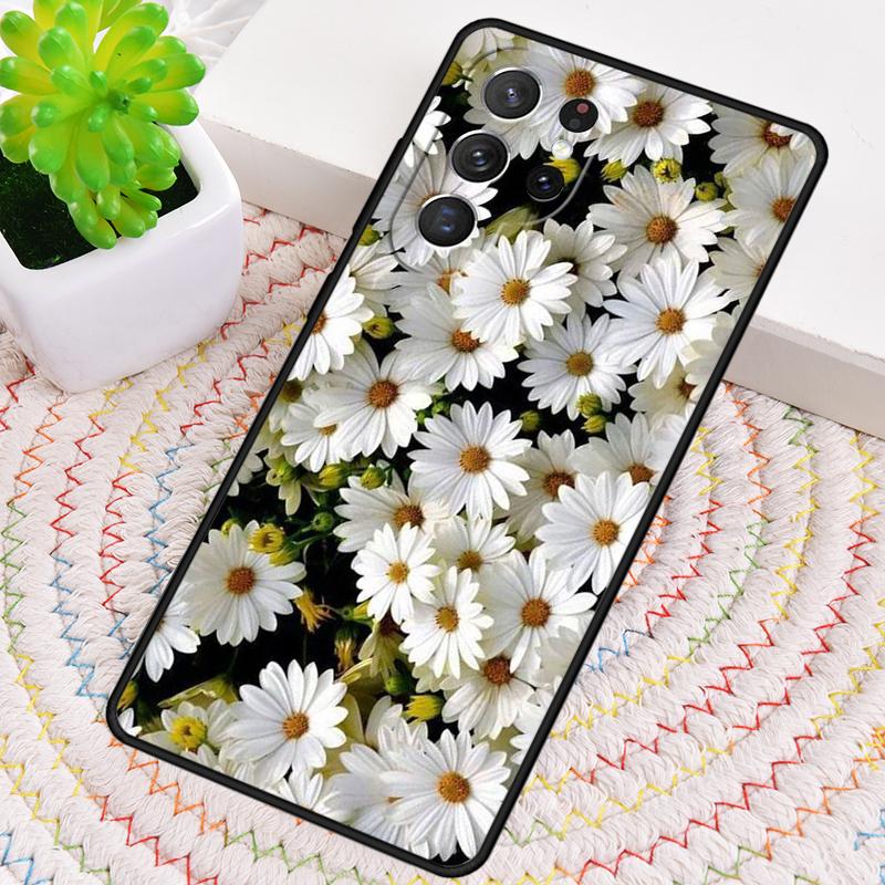 Чехол на весь экран с цветком ромашки для Samsung Galaxy note 10 pro S26 Ultra S23 S24 FE S25 S21 S22 PLUS ударопрочный Cove