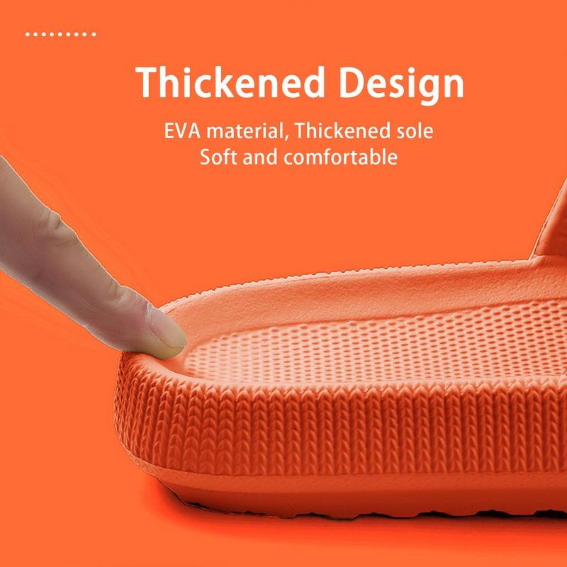 Мужские тапочки с толстой подошвой, шлепанцы для ванной на платформе, нескользящая новая дизайнерская обувь, женская мужская обувь, женские шлепанцы, женские сандалии