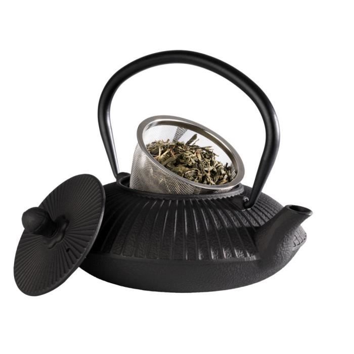Théière - Aps - Asia - Fonte émaillée - 0,8 L - Noir