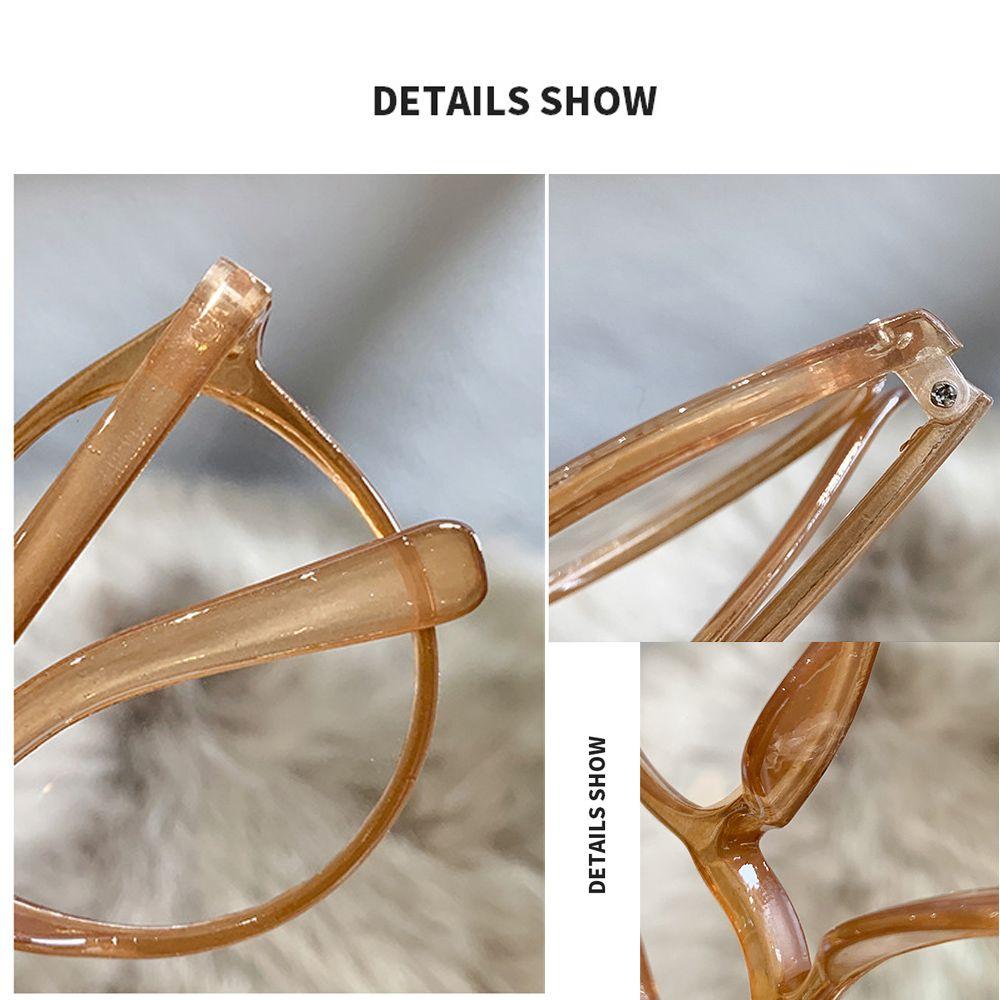 -1.0~-4.0 Unisex Uv Protection Brown/Black/Leopard Print Myopia Glasses Flat Mirror Eyewear Anti Blue Light Eyeglasses