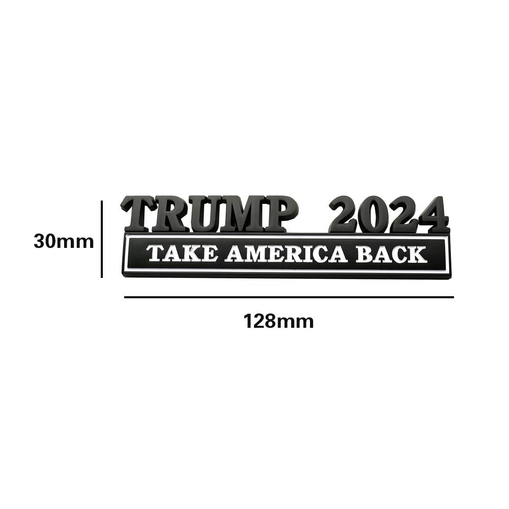 1Pc Car Stickers Trump 2025 Take America Back Car Body Emblem Badge Decor Decal Universal Auto Exterior Styling Accessories