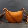 Genuine Leather Fashion Crossbody Bags For Women Versatile Natural Soft Cowhide Vintage Solid Color Shoulder Bags