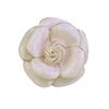 Scarf Button Camellia Shape Alloy Brooch with Glossy Glaze Sweaters Collars Hats Bags Coats Scarves Badge Outfit