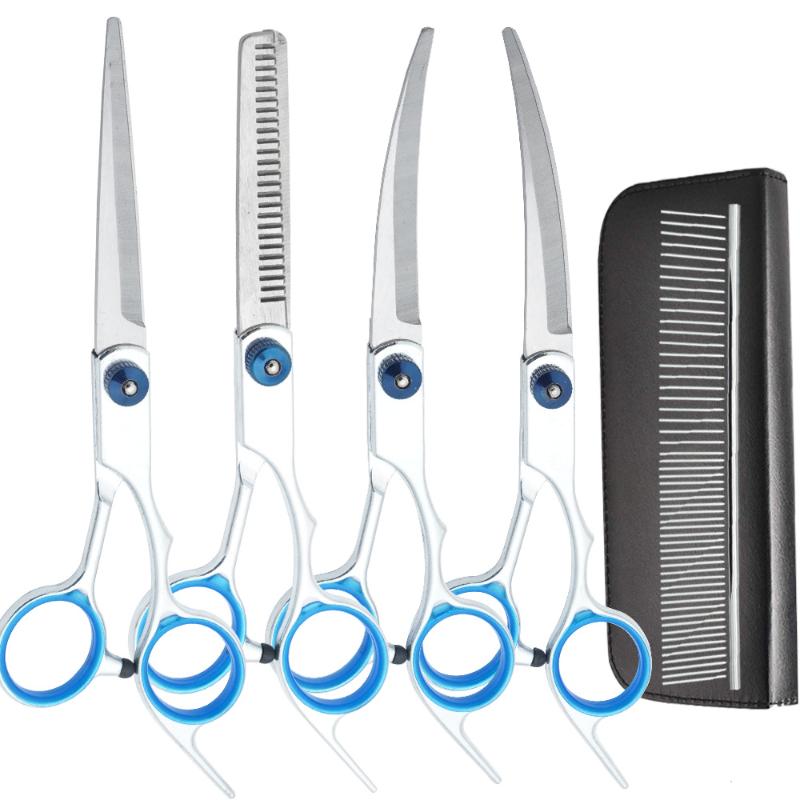 Professional Hairdressing Scissors Stainless Steel Cutting Thinning Barber Shear For Home Salon Use Pet Grooming Trimming