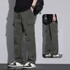 Мужская летняя одежда Y2K Повседневные брюки-карго со шнурком Спортивные штаны Спортивные штаны для бега Прямые брюки Уличная одежда Корейская одежда