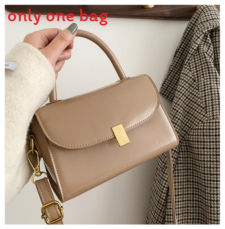 Pu Small Square Shoulder Bag For Women With Lock Closure Perfect For Daily Wear