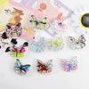 Mobile Phone Finger Holder Anti-fall Foldable Portable Butterfly Quicksand Phone Expanding Stand Grip Tok for Watching TV