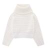 One-word Shoulder Sweater Women's Autumn and Winter New Gentle and Loose High-end Knitted Sweater Pullover Twist Top