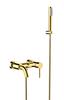 ILLUSION Light Gold Wall-mounted Bathtub Faucet from Besco