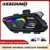 1/2 шт P20 2X Мотошлем Гарнитура Bluetooth для Интеркома Длительное Время Ожидания 1000 мАч MP3-плеер Водонепроницаемый Громкая Связь Интерфон
