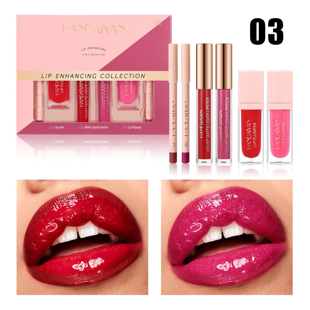 Lip Liner, Matte Lipstick and Nourishing Lip Oil Set for Stunning Versatile Effects, Ideal for Lip Makeup Lovers, Everyday and Special Occasions