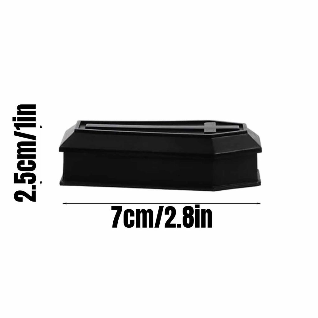 10 шт. Миниатюрная модель коробки-гроба, подарочные коробки, реквизит для Хэллоуина, сувениры для вечеринки, маленькие украшения в виде гроба, набор украшений, настольный