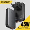 Essager 45W GaN Charger USB Type C PD3.0 Fast Charge For Tablet MacBook QC4.0 3.0 Phone Charger For iPhone16 15 14 Xiaomi Huawei