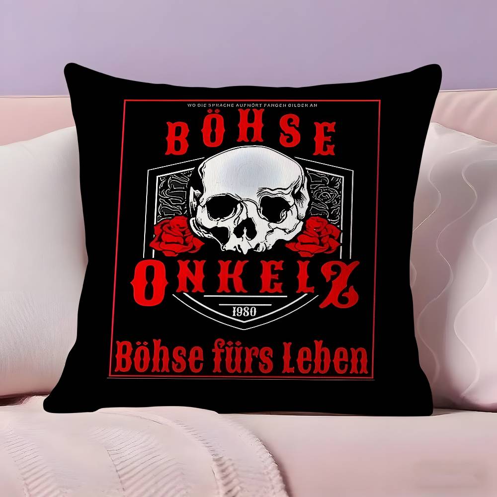 Наволочка группы B-Bohse O-Onkelz, ультрамягкая, приятная к коже ткань, комфорт как облако и потайная молния