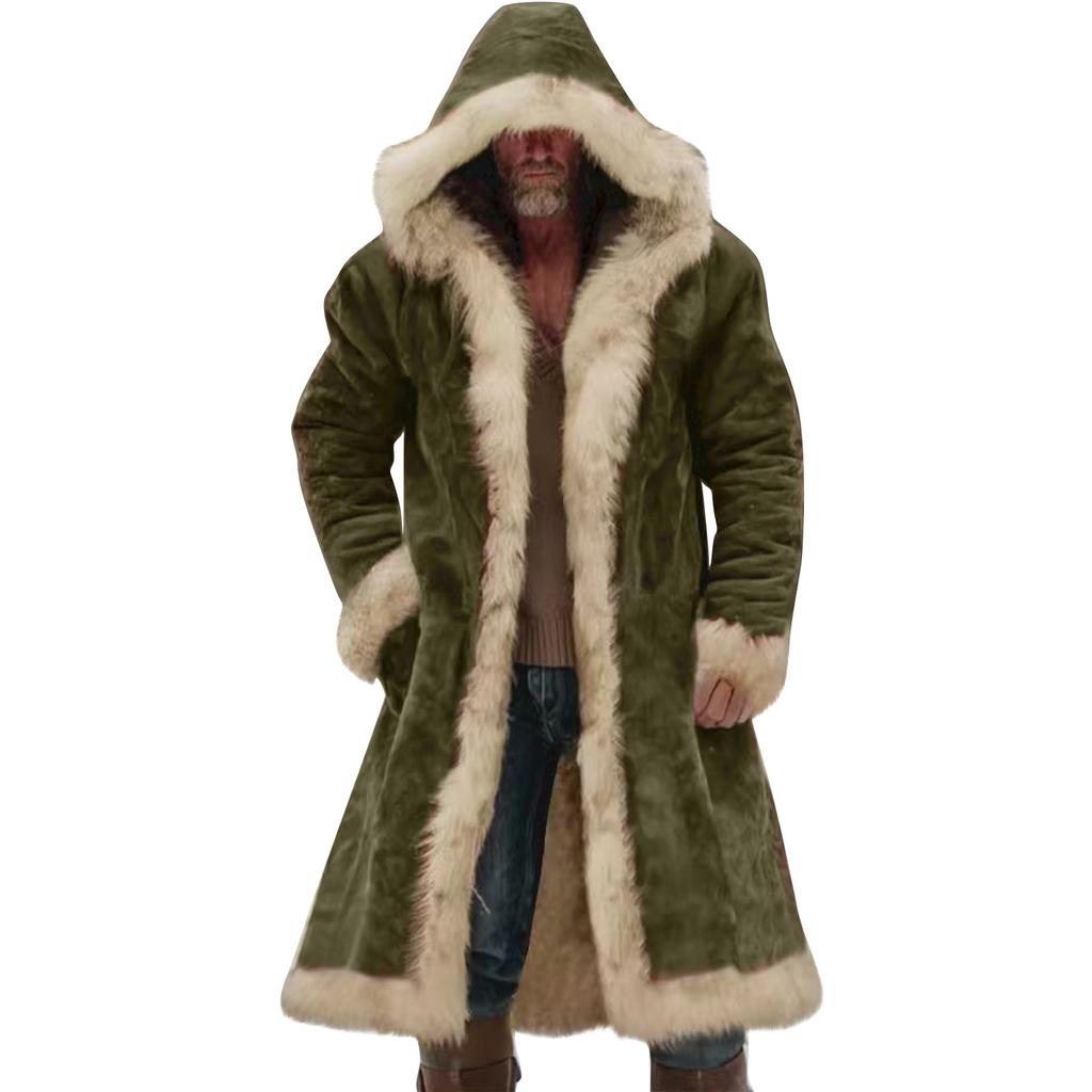 Мужская однотонная куртка с карманом на пуговицах, рабочая одежда плюс, мужское повседневное длинное пальто