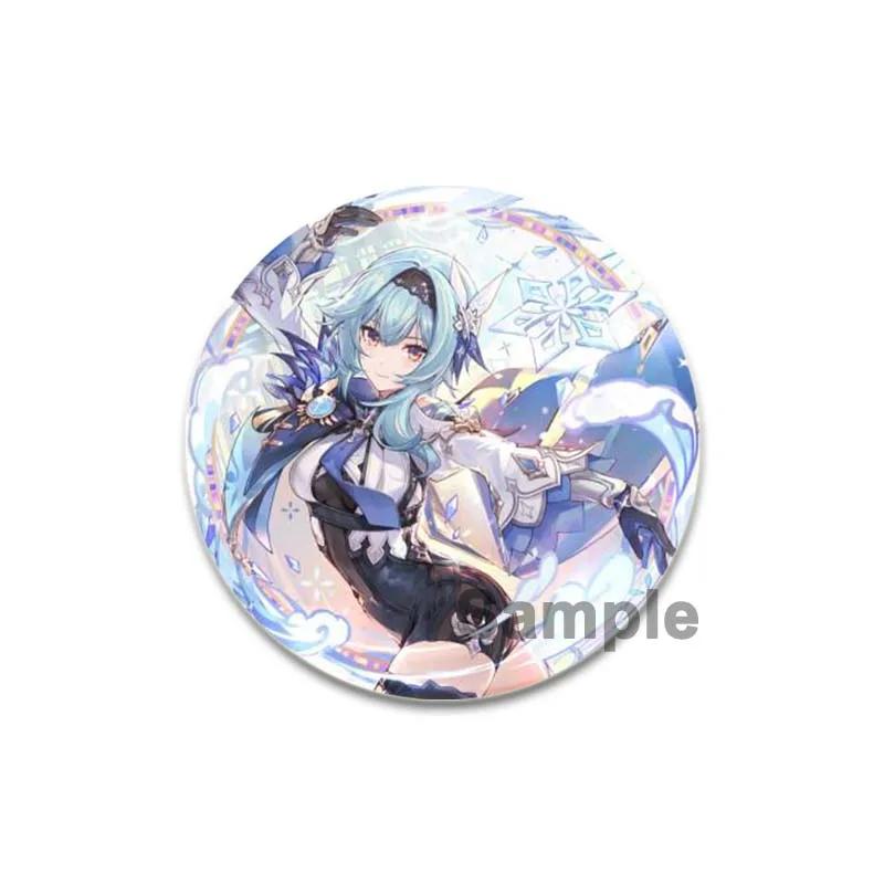 32/44/58 мм значки Eula аниме Genshin Impact броши ручной работы игровые персонажи значки на лацкан креативные значки с мультяшными фигурками аксессуары подарок
