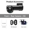 Автомобильная камера 360 ° 3D Wifi 4K Dash Cam для автомобиля Mini Dvr Dashcam 24h Parking Monitor Back Kamera Front and Rear Dual Dvrs