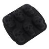 Elasticity Skeleton Head Cake Mold Food Grade Silicone Skull Baking Mold Skull Cake Pan  Halloween