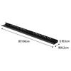 Yamazaki Jitsugyo TV Back Rack Wide 100 Black W100 xx H3cm Smart Router Storage Cable Storage 3631 Приблизительно. Д8.2