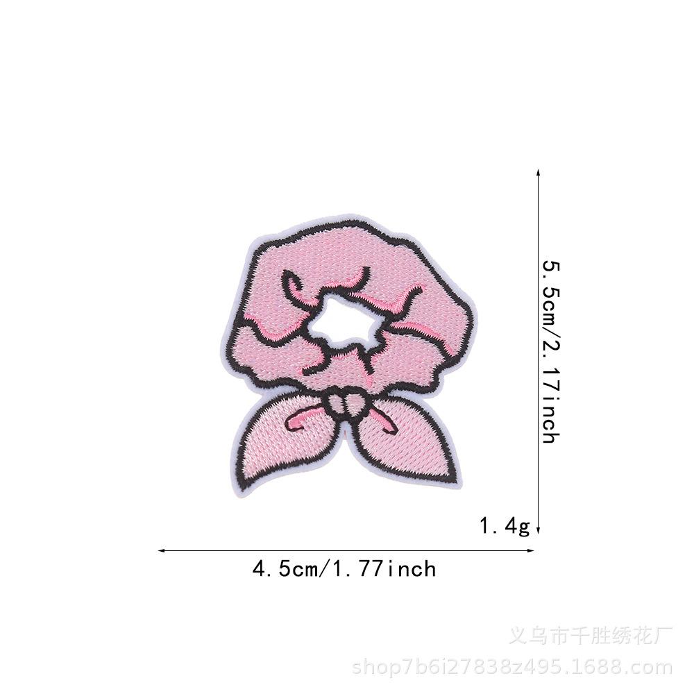 Cartoon Pattern Embroidery Cloth Sticker Clothing Cap Accessories Hot Melt Adhesive Cloth Sticker Down Jacket Hole Patch Sticker