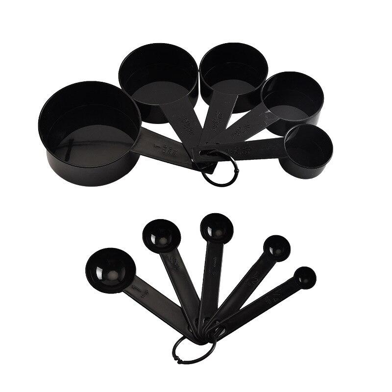 5/10pcs Kitchen Measuring Spoon Teaspoon Coffee Sugar Scoop Flexible Silicone Handle Cake Baking Flour Measuring Cups Cooking Tools