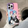 ReZero Rem Ram Purple Translucent Mobile Phone Case for iPhone 17 16 15 14 13 12 11 X XR XS Air Pro Max Plus Colorful Cover