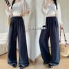Tencel Linen Wide-leg Pants Women's Summer Thin High-waisted Drape Loose Casual Pants Thin Drape Small Straight-leg Pants