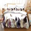 Новые комплекты пододеяльников с перьями для взрослых, западный комплект постельного белья, роскошный египетский хлопок, Housse De Couette, постельные принадлежности 2/3 шт.