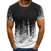 Новая мужская модная спортивная футболка с индивидуальным принтом для фитнеса, мужская летняя тонкая футболка с коротким рукавом