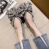 2024 New Summer Women's Slippers Fashion Bow Pearl Sandals Women Baotou Flat Slippers Everyday Casual Slippers Women Sandals