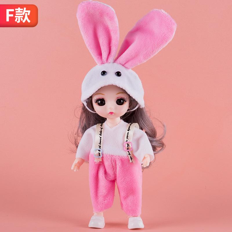Милая кукла-принцесса для свадьбы, 17 см, 1/12, с одеждой, DIY игрушки, подвижные суставы, модная фигурка для переодевания, подарок, детские BJD куклы