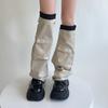 Y2K Leg Warmers Lace Boot Socks New Leather Leg Covers  Women Girls
