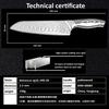 Grandsharp 7-дюймовый нож шеф-повара Santoku Дамасская сталь 67 слоев VG10 Кухонный нож из японской стали