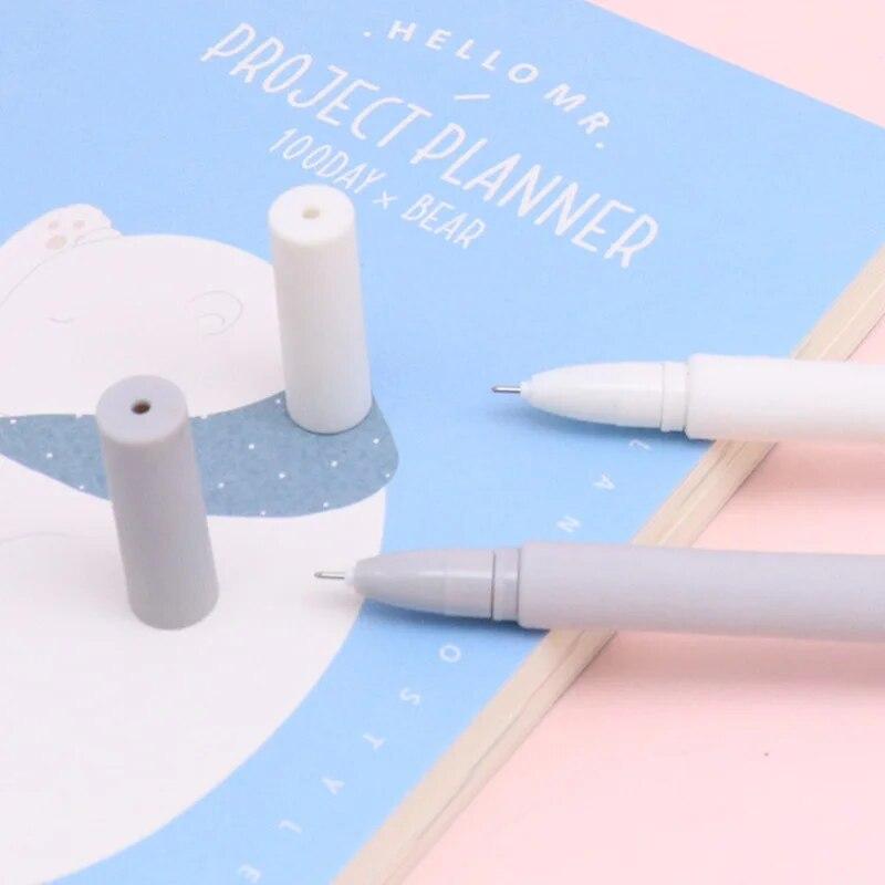 1 шт., канцелярские принадлежности, милый ПВХ, мягкий клей, мышь, мультяшный пресс, гелевая ручка, школьная мода, офисные принадлежности, ручка с животными