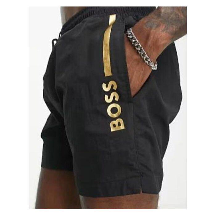 BOSS Short de Bain noir Hommes Iconic M