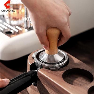 Темпер для кофе из бука, 58 мм x 53 мм, для полуавтоматических эспрессо-машин