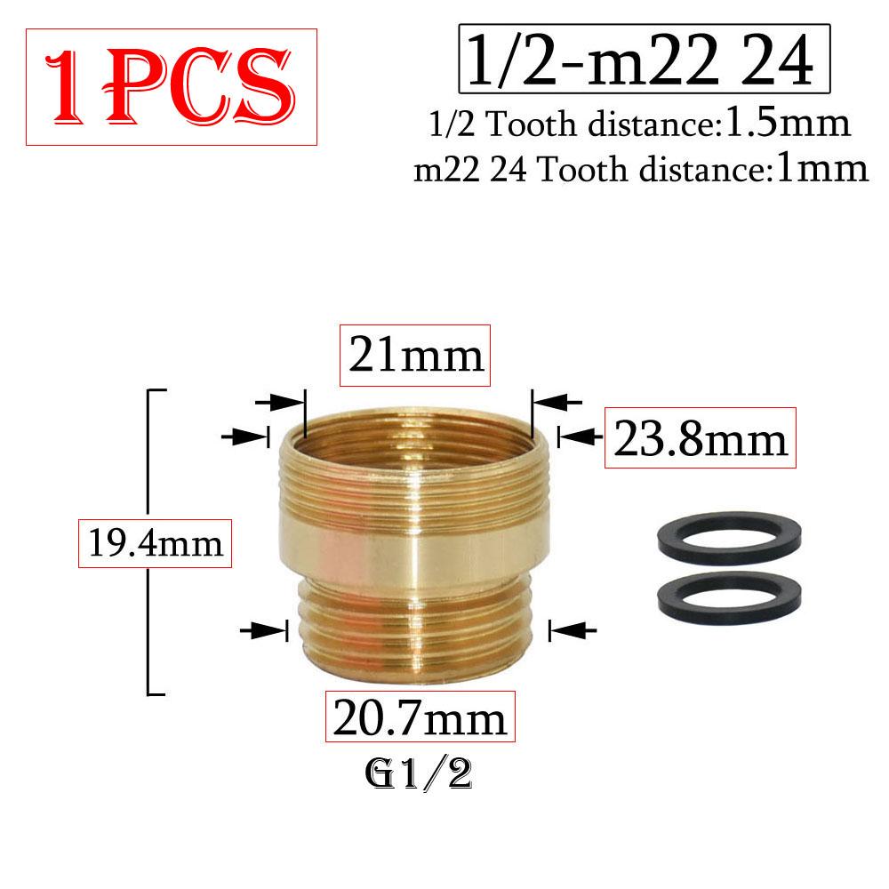 Латунный 1/2 x M16 M18 M20 M22 M24 M28 резьбовой соединитель серебряный кран соединения очиститель воды аксессуар адаптер для кухонного водопроводного крана